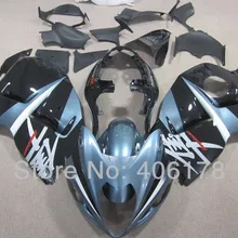 GSXR1300 99-07 для GSX-1300 Hayabusa 1999-2007 серый синий и черный мотоцикл Обтекатели(литье под давлением