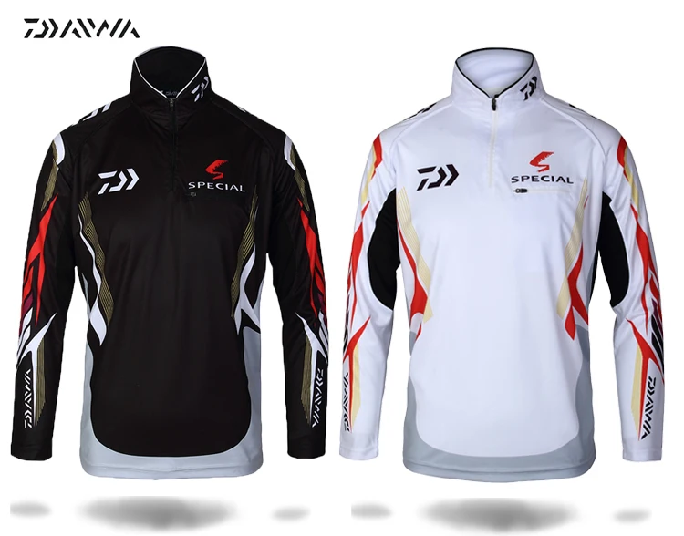 Mangas Compridas Roupas de Pesca Daiwa Dawa Secagem Rápida Respirável