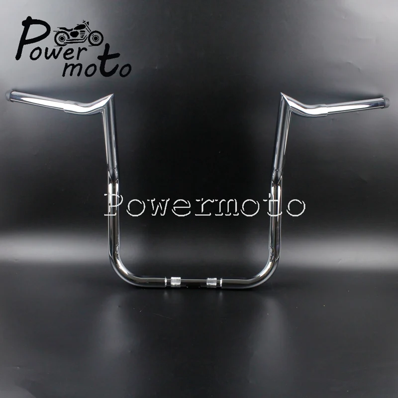 16 &quotRise Chrome Ape вешалка летучая мышь обтекатель 1 1/4&quot руль для 192 up Harley Touring Dressers Baggers