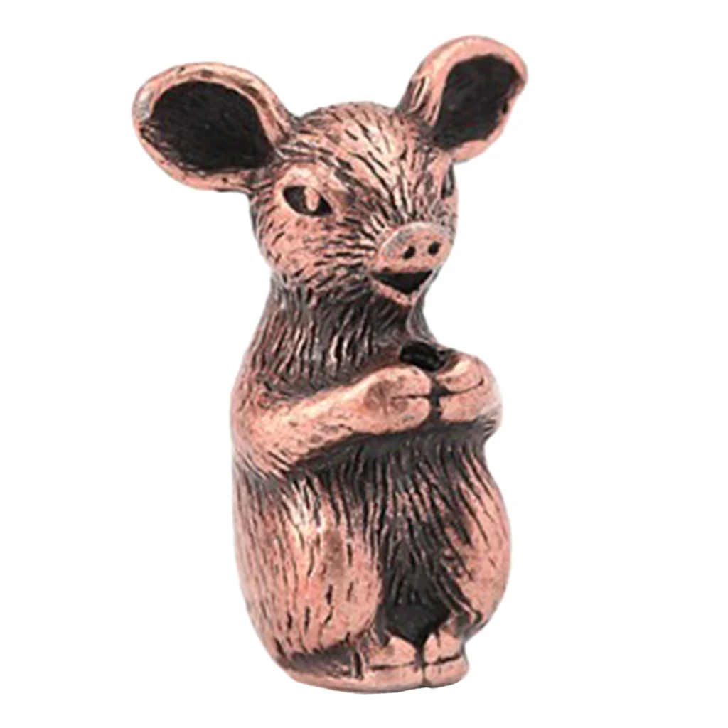 Mini Size Copper Chinese Feng Shui Zodiac Animal LUCKY Fortune Wealth Office Home Decoration Lucky Ornaments