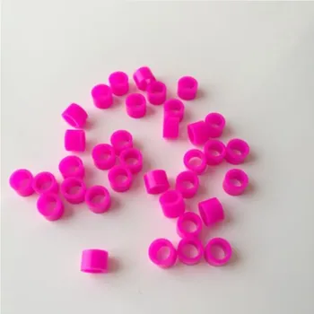 

100 PCS Small Type Rose Red Color Dental Silicone Instrument Color Code Rings