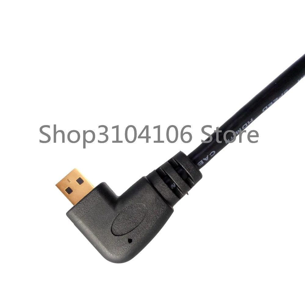 Micro HDMI кабель левый и правый угловой 90 градусов Micro HDMI к HDMI кабель для цифровых камер и телефонов планшетов 50 см/150 см