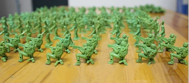 500pcs/Lot 2 3CM 1:72 Mini Plastic Soldier Toys Green Army ...