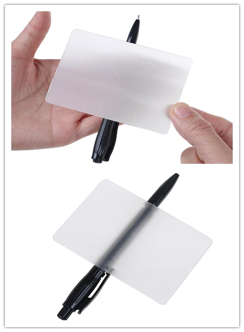 

1Pcs Kids Tricky Gimmick Easy To Do For Beginner With Pen Lubors Lens Card Perspective Distortion Close Up Street Magic Tricks