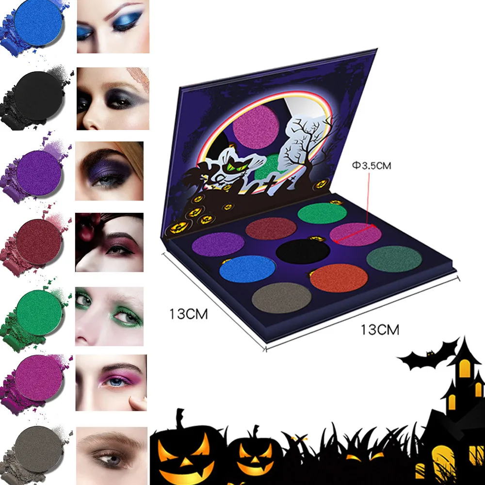 

9 Colors Diamond shine Eye Shadow Palette Make-up Glitter Pigment Smoky Eye Shadow All Kinds Of Skin Maquiagem Drop Shipping