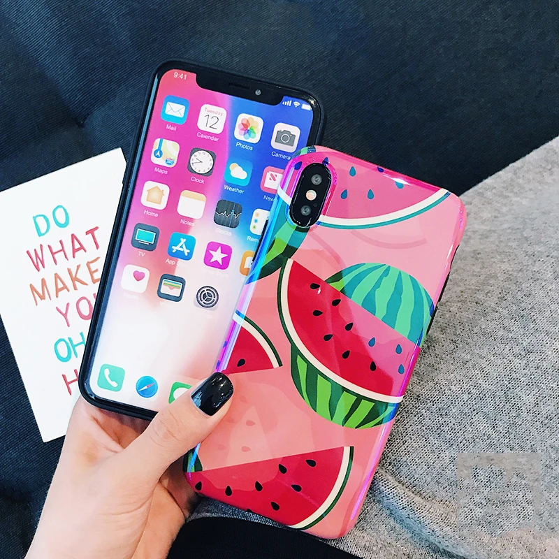 LOVECOM Blu-Ray Cases For iPhone XS Max XR XS X 6 6S 7 8 Plus Cute Summer Fruit Pineapple Watermelon Soft IMD Phone Back Cover LOVECOM Blu-Ray Cases For iPhone XS Max XR XS X 6 6S 7 8 Plus Cute Summer Fruit Pineapple Watermelon Soft IMD Phone Back Cover