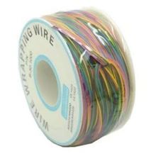 Один рулон 8 цветов 30AWG провода оберточная проволока Луженая Медь твердая ПВХ изоляция