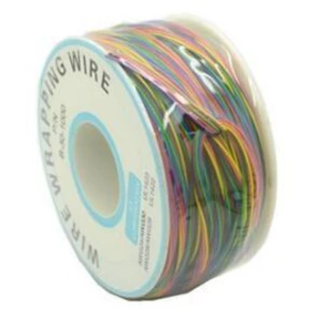 

One Roll 8 Colors 30AWG Wire Wrapping Wire Tinned Copper Solid PVC Insulation