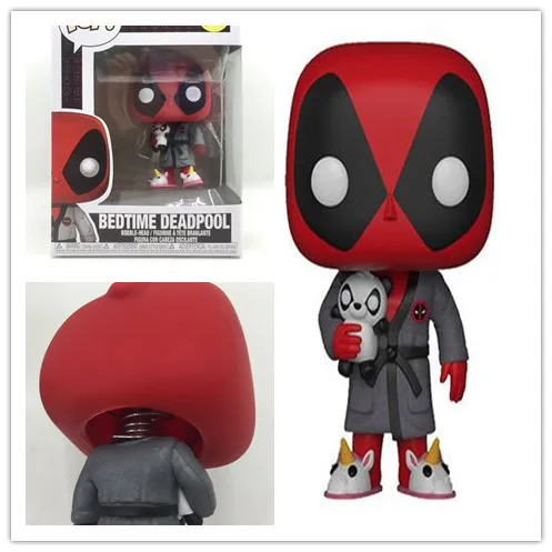 MCR Deadpool 327 с пандой и тапочки-единороги Marvel 10 см X-MAN симпатичная Виниловая фигурка