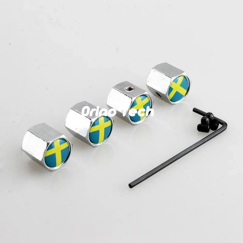 Sweden Flag Valve Cap-4