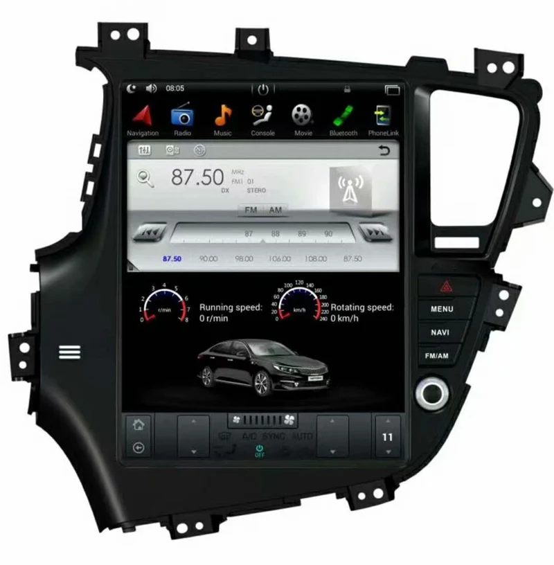12," Tesla стиль android 7,1 Автомобильный gps навигационный плеер для KIA K5 optima 2011- без dvd аудио стерео wifi USB 2G ram 32G rom