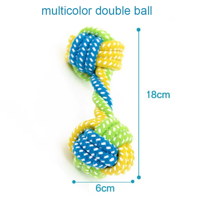 Щенок веревка из хлопка для собак узел мяч шлифовальный зубы жевательная игрушка для собак Odontoprisis тренировочная веревка для маленьких собак