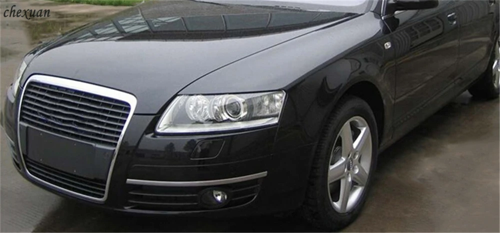 CSCSNL 1 пара для AUDI A6 C6 2005 2006 2007 2008 светодиодный DRL дневные ходовые огни 12 В ABS противотуманная фара с желтым сигналом поворота