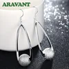 Buy Earring Fashion Jewelry Wedding Silver Long-Sanding-Ball Women  x1KEBOwk