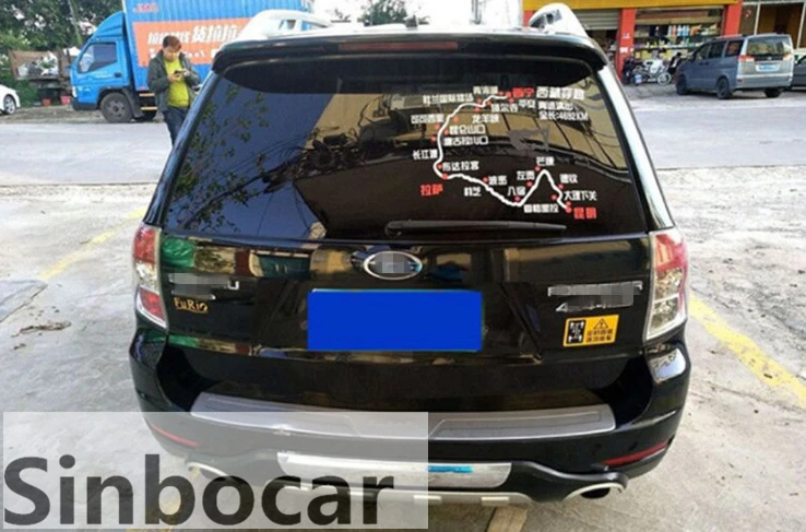

Paint Deflector Roof Spoiler Rear Wing ABS For Subaru Forester 2009-2012 Spoiler With Light Trim