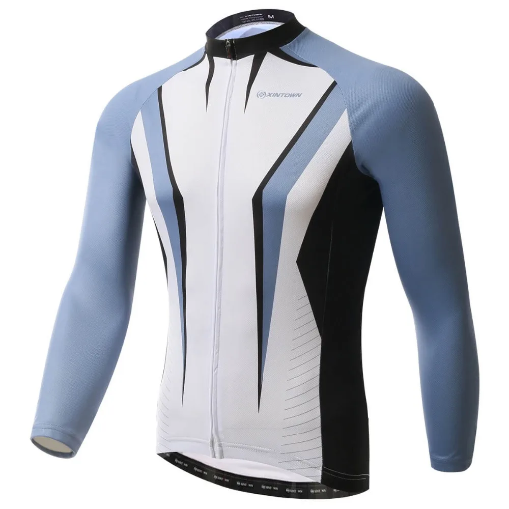 

XINTOWN Men Cycling Jersey Long Sleeve Bike Bicycle Mountain MTB Clothing Shirts Ropa Mallot Ciclismo Retro Cycling Jerseys