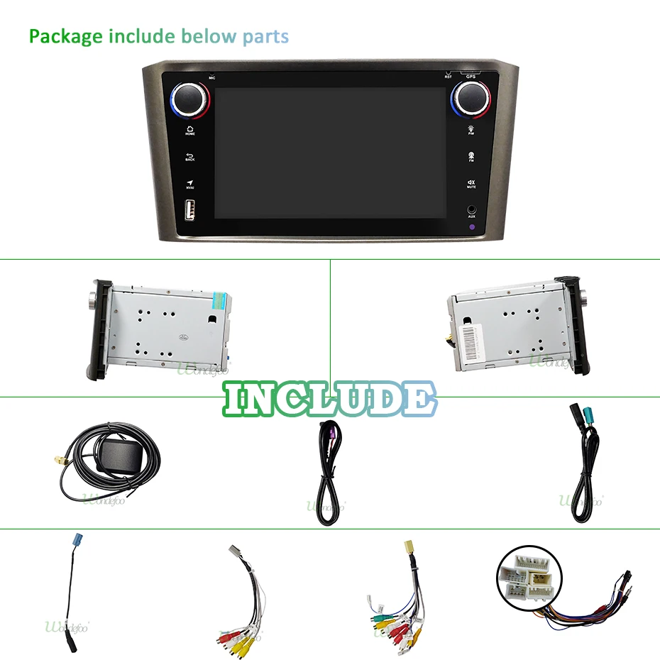 Perfect DSP IPS 4G 64G 8CORE Android 9.0 Car navigation For Toyota Avensis T25 2002-2008 GPS stereo audio radio no dvd player 2