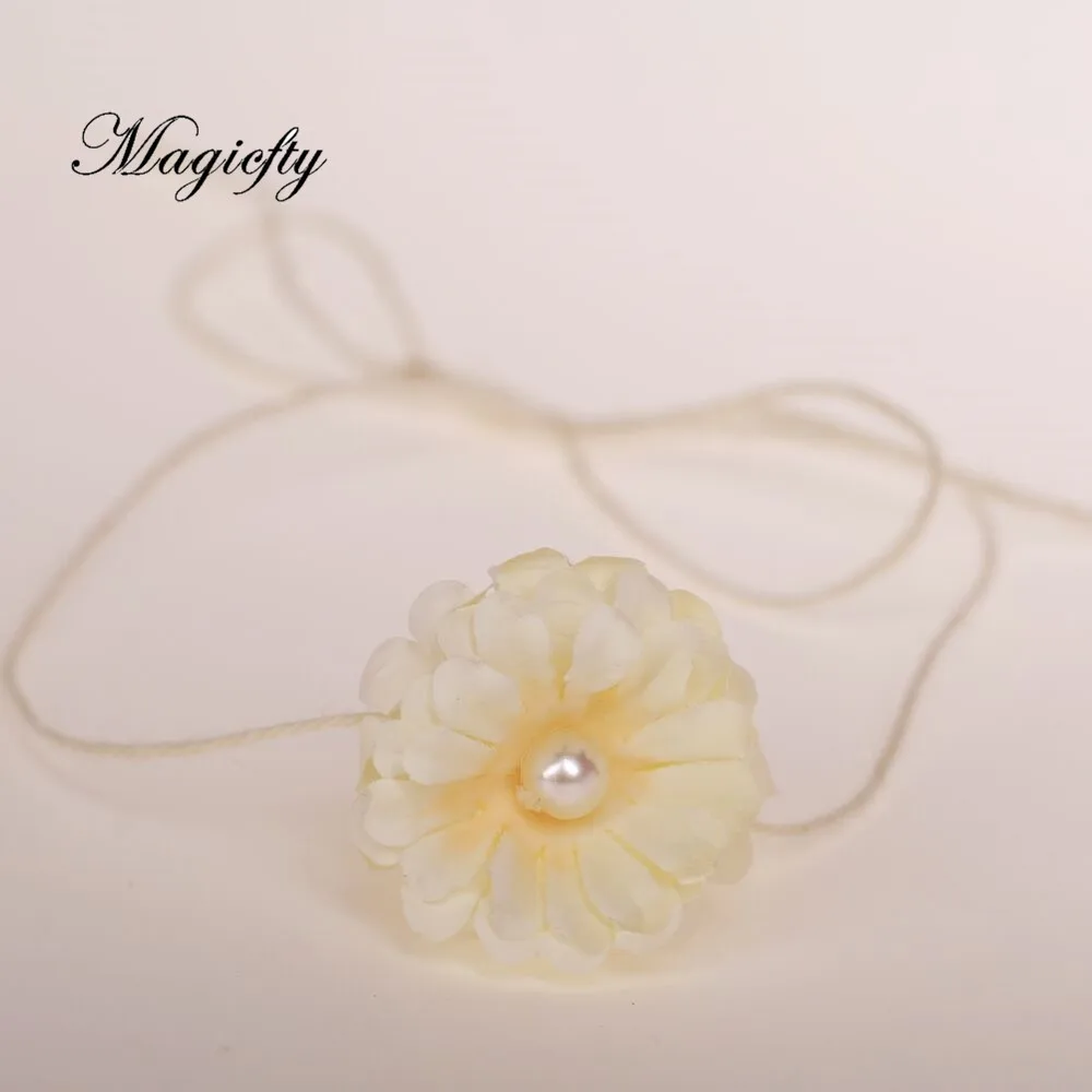 Crema Marfil Sintética Pearl Alice Banda Diadema Boda Señoras Niñas De
