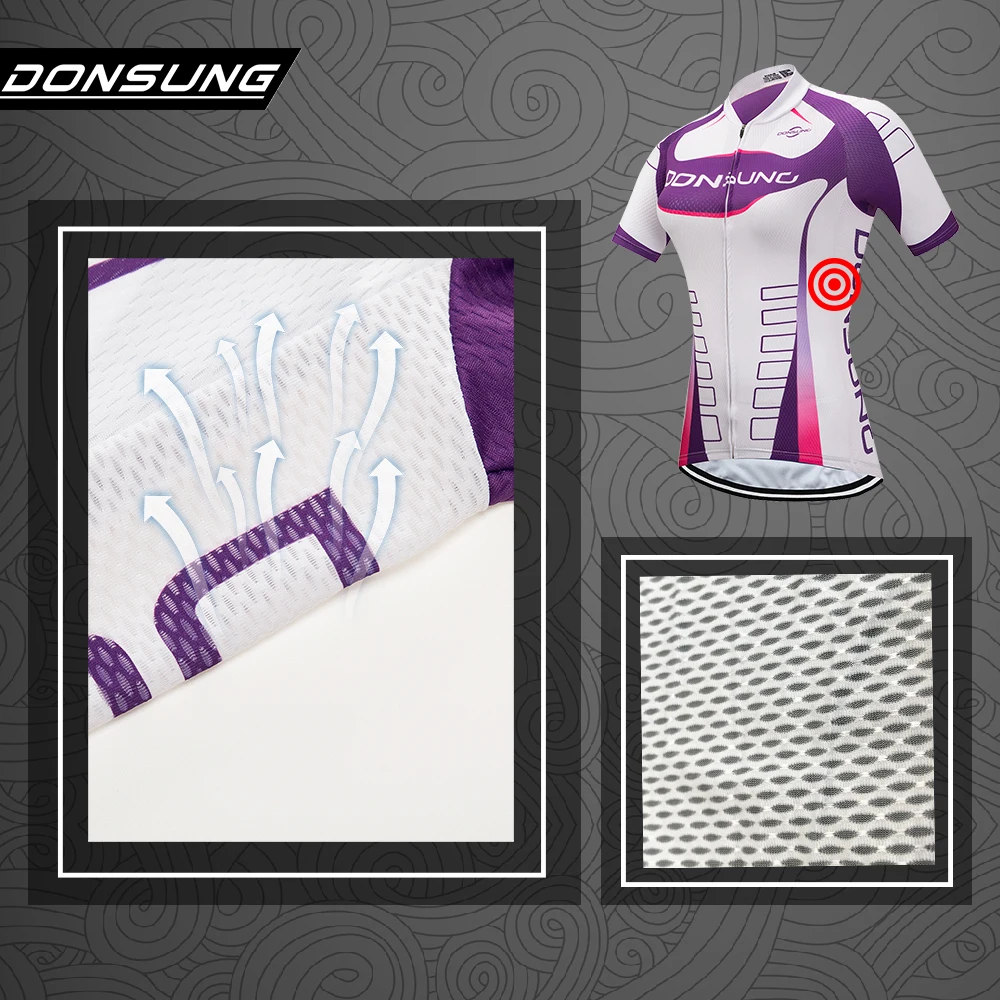DONSUNG Дышащая MTB велосипедная одежда женская велосипедная одежда Ropa Ciclismo велосипедная одежда трикотажные изделия из полиэстера комплект