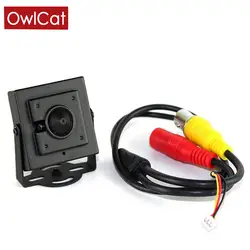 OwlCat CMOS 700TVL товары теле и видеонаблюдения безопасности камера s металл корпус с 3,7 мм объектив PAL NTSC супер мини аналоговая камера