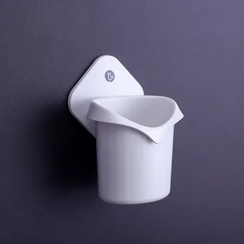 

Creative Simple Toothbrush holder Multifunction durable bathroom accessories save space tidy home Mount Rack Bathroom Tools Set