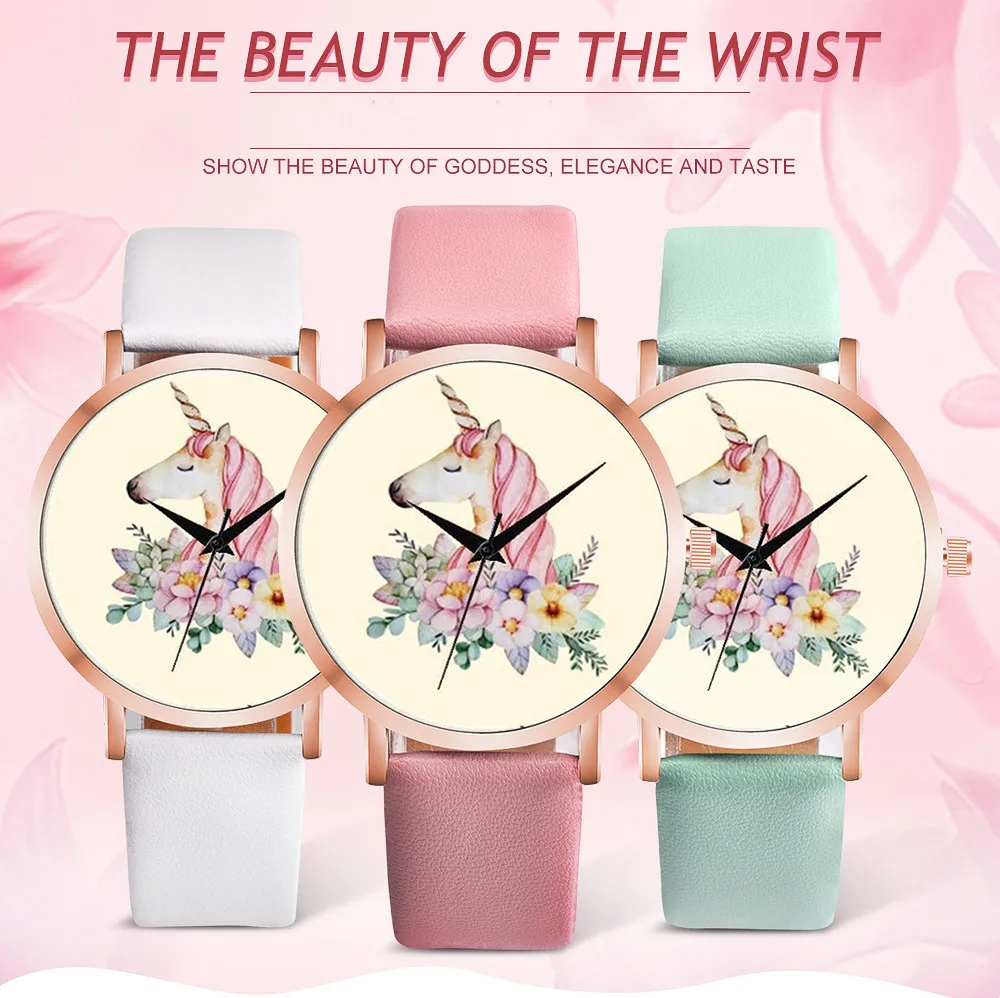 

Fashion Unicorn Women's Watches Bohemia Quartz Wrist Watch Ladies Watch Student Clock Kids Girl New Year Gifts