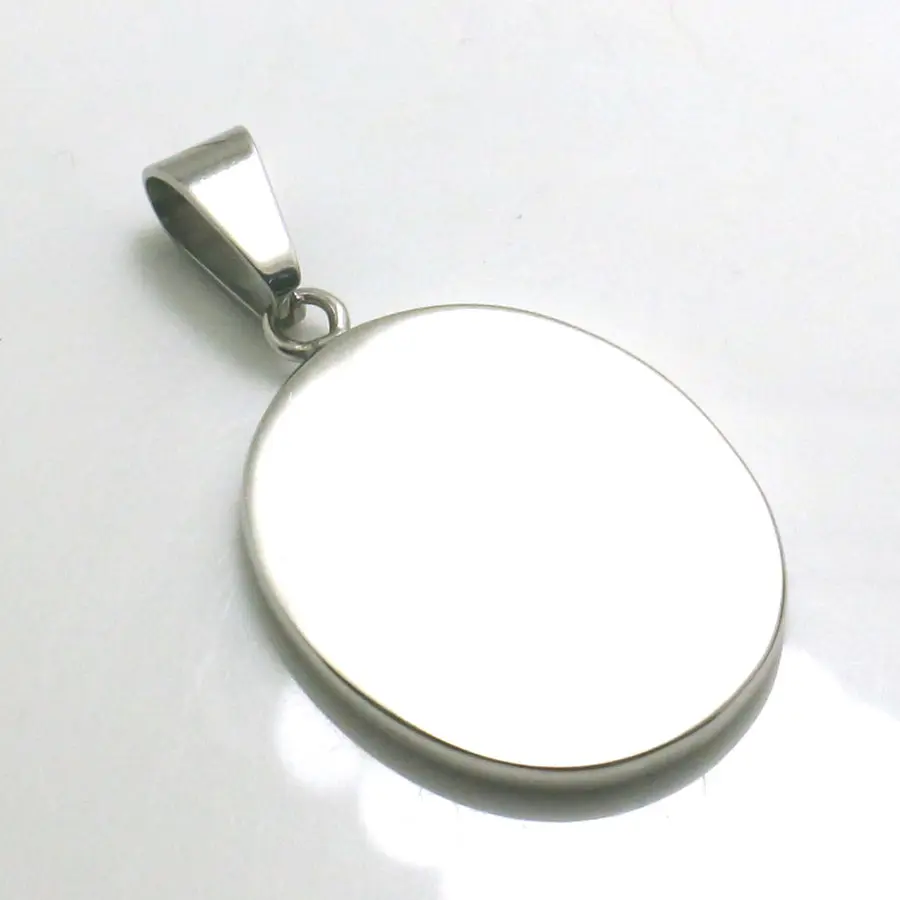 Saint Christopher Carrying the Christ Child Unisex 316L Stainless Steel Cool Saint Christopher Protect Us Silver Pendant