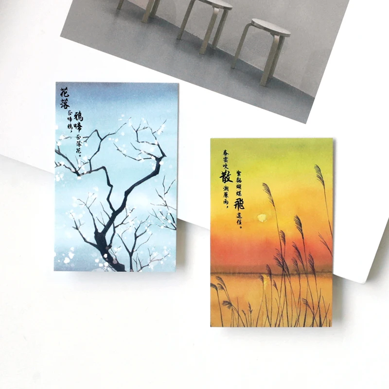

28 pcs/lot creative cute Retro character Card Postcard Birthday greeting card Letter Envelope Gift Card Set Message Card