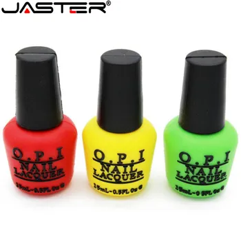 

JASTER USB 2.0 Usb Flash Drive Nail Polish 6 Colors Pen Drive 4gb 8gb 16gb 32gb 64GB Toy Gifts Memoria U disk free shipping