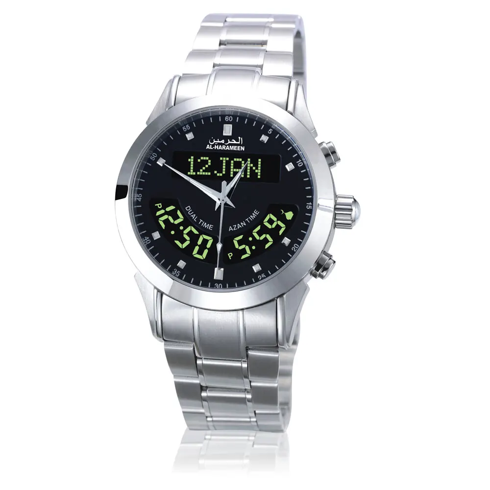 Muslim Wristwatch Islamic Azan Watch Stainless