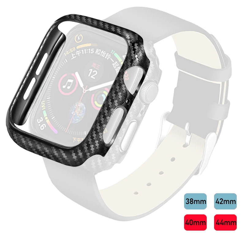 Чехол Laforuta для Apple Watch 5 Углеродный бампер ультратонкой рамки iWatch серии 4 3 40 / 44мм 38
