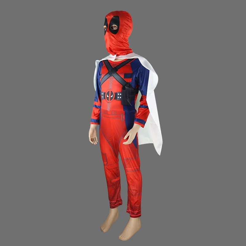 

Deadpool 2 Cosplay Costumes Boys Cosplay Jumpsuits Kids Halloween Deadpool Wade Wilson Costumes Children Festive Party Supplies