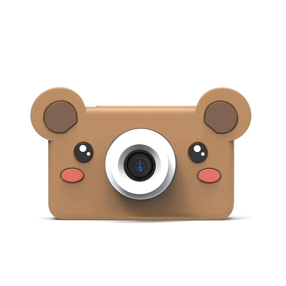 Мультяшная крышка камеры игрушки 2," ЖК-экран силиконовые животные Мини Цифровая видеокамера защитный чехол для детей Подарки