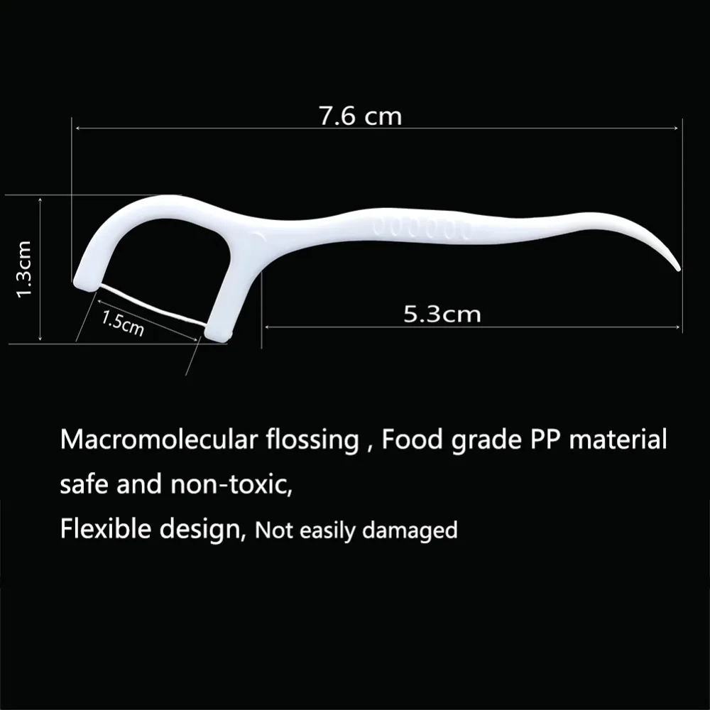 Высококачественная полимерная зубная щетка, зубная нить, зубная щетка, инструмент для чистки зубов, инструмент для чистки полости рта, зубочистка, 2 коробки/партия