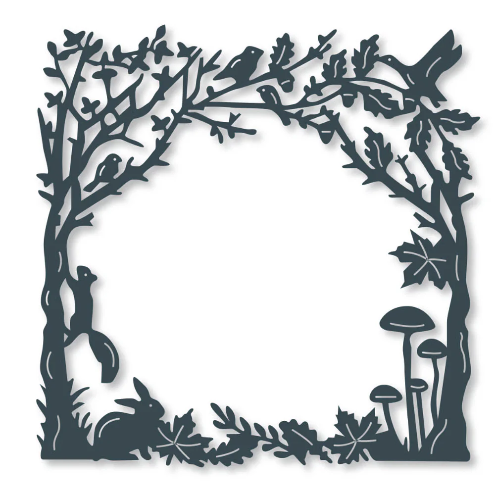 

metal cutting dies cut die mold Tree Squirrel Frame decoration Scrapbook paper craft knife mould blade punch stencils dies