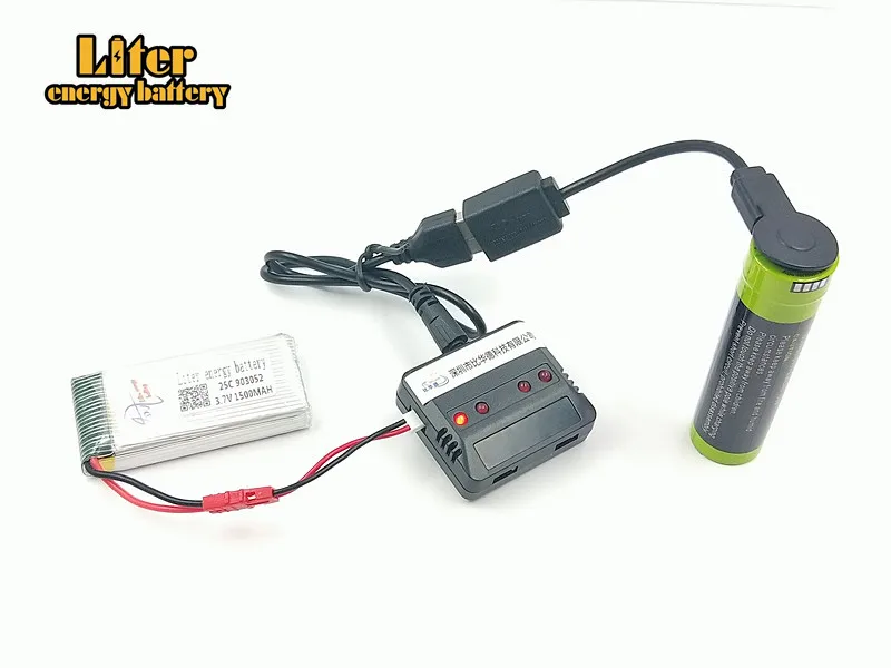 3,7 в 1500 мАч 903052 X5HC X5HW батарея запасные части Li-battery для X5HC X5HW с 4in1 баланс зарядное устройство
