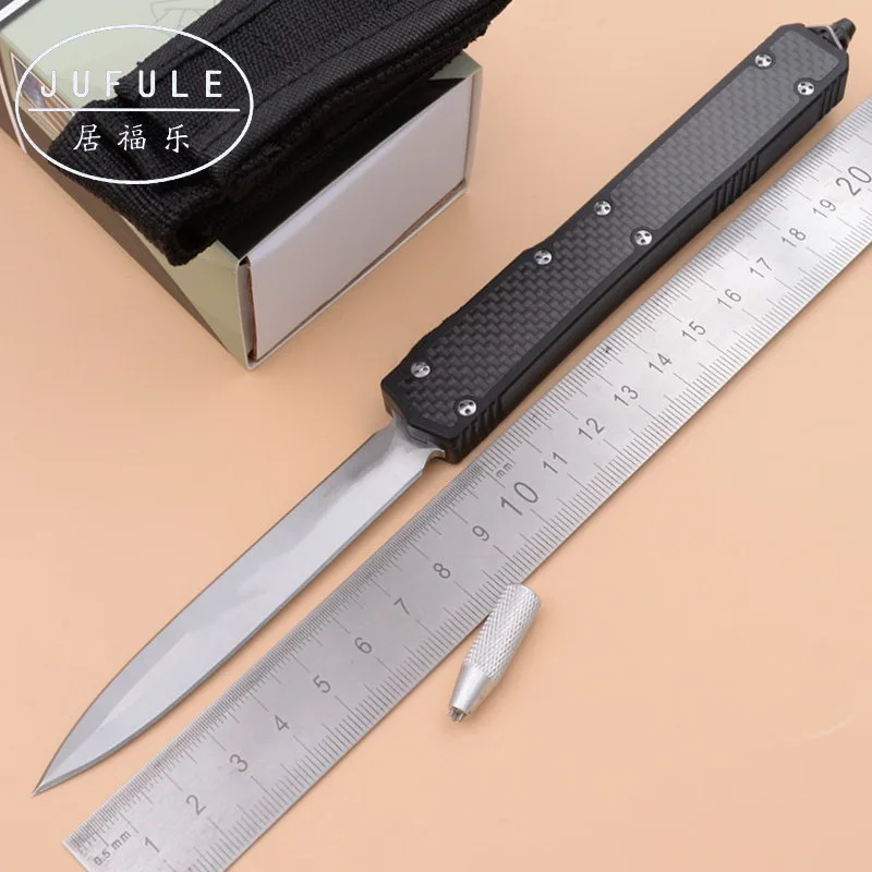 

JUFULE New MK II 2 D2 blade carbon fiber aluminum handle camping survival outdoor fruit EDC hunt tool Tactical kitchen knife