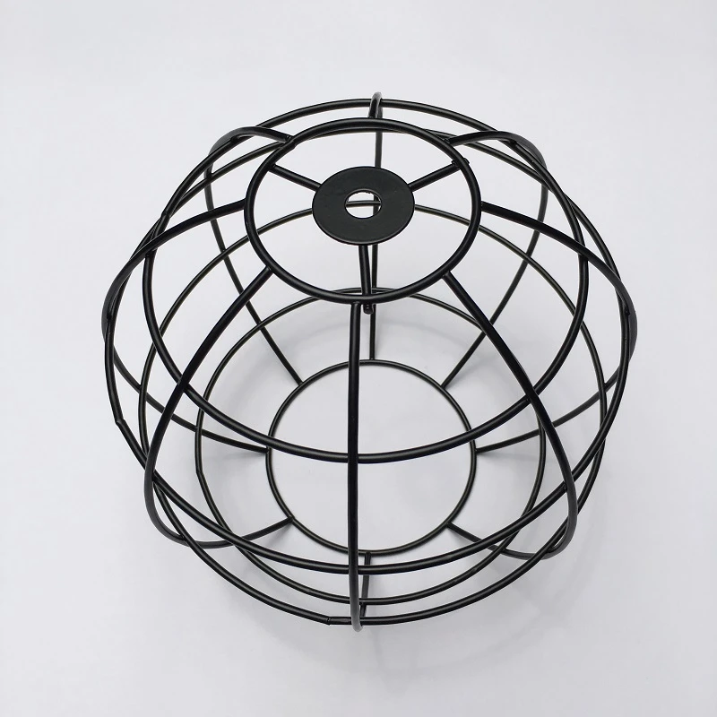 クラシックな北欧デザインの金属ワイヤーフレーム,e27,直径180mm x 150mm,スイカランプシェード電球,ヴィンテージライトペンダント用,diy|cage  bulb|lampshade e27wire lampshade - AliExpress