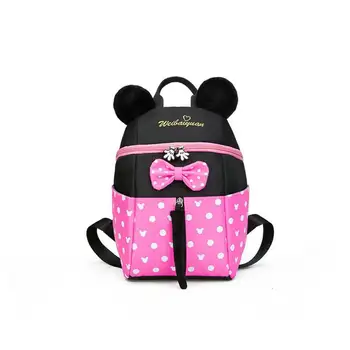 

New Kids bag Kindergarten Children Cartoon Mickey School Bags Pink Minnie Backpack Princess Schoolbags Satchel For Boys Girls