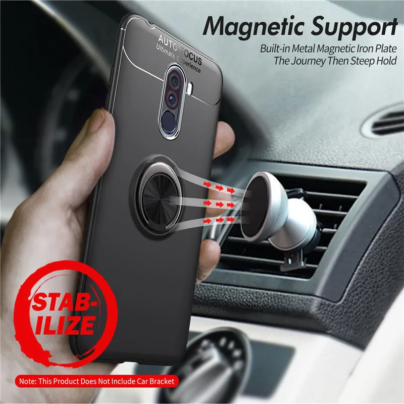 For VIVO V15 Pro Case For VIVO V15 Shell Fashion business With finger ring Magnetism Holder Phone Back Cover VIVO IQOO Coque