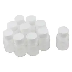 Оптовая продажа 10 шт. 80 мл Clear Пластик цилиндрический контейнер химических реагентов бутылки