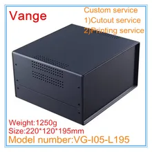 1 шт./лот распределительная коробка для электроники 220*120*195 мм Железный корпус ABS пластиковые панели корпус для измерительного шасси