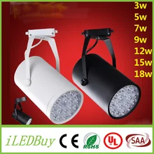 20 шт., 3 Вт, 5 Вт, 7 Вт, 9 Вт, 12 Вт, 15 Вт, 18 Вт, светодиодный потолочный Точечный светильник, теплый/холодный белый Светодиодный Трековый светильник, AC 85-265 в, Светодиодный точечный светильник с регулируемой яркостью