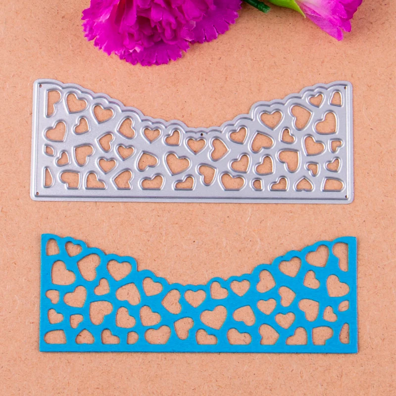 

Heart design Borderline Metal die cutting dies for DIY Scrapbooking Photo Album Decoretive Embossing Stencial
