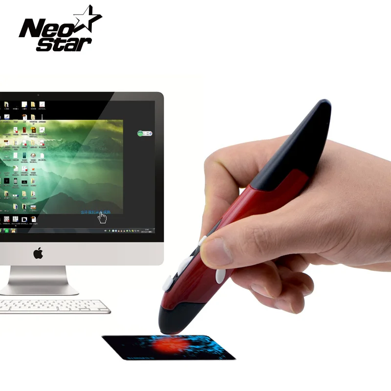2 in 1 Mini Wireless USB Optical Pen Mouse Laser Pointer Adjustable 500/1000DPI for PC Laptop Desktop PPT 2 in 1 Mini Wireless USB Optical Pen Mouse Laser Pointer Adjustable 500/1000DPI for PC Laptop Desktop PPT