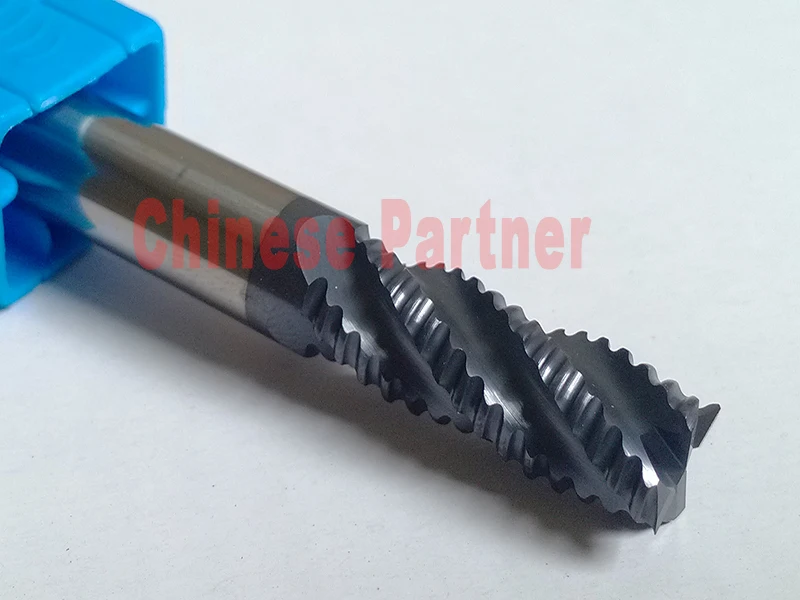 

1pcs 10mm hrc55 D10*25*D10*75 4 Flutes Roughing end mill Spiral Bit Milling Tools CNC Endmills Router bits
