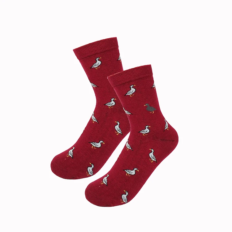 Новые модные женские и мужские цветные хлопковые носки с собачкой весенние Повседневные носки для влюбленных пар нейтральные красные носки с лисой