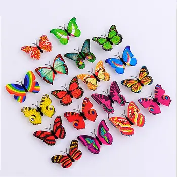 

Kaigelin LED Light Night Atmosphere Lamp with Colorful Changing Butterfly Light with Suction Pad Home Party Desk Wall Decor