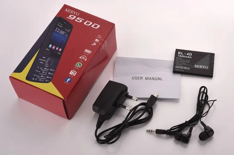 Горячая Распродажа Servo V9500 Quad SIM карты 2,8 дюймов HD мобильный телефон GPRS Bluetooth Вибрация MP4