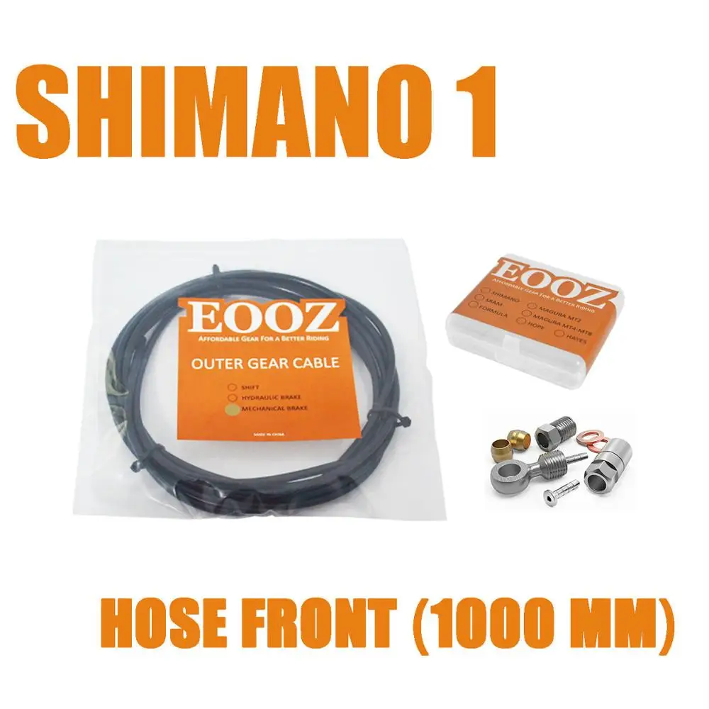 Велосипедный гидравлический шланг с адаптерами оливковый, соединительная вставка и банджо Набор для Shimano Sram Avid Magura Formula - Цвет: SHIMANO 1 FRONT